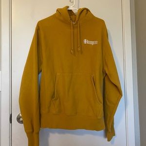 Yellow Champion hoodie